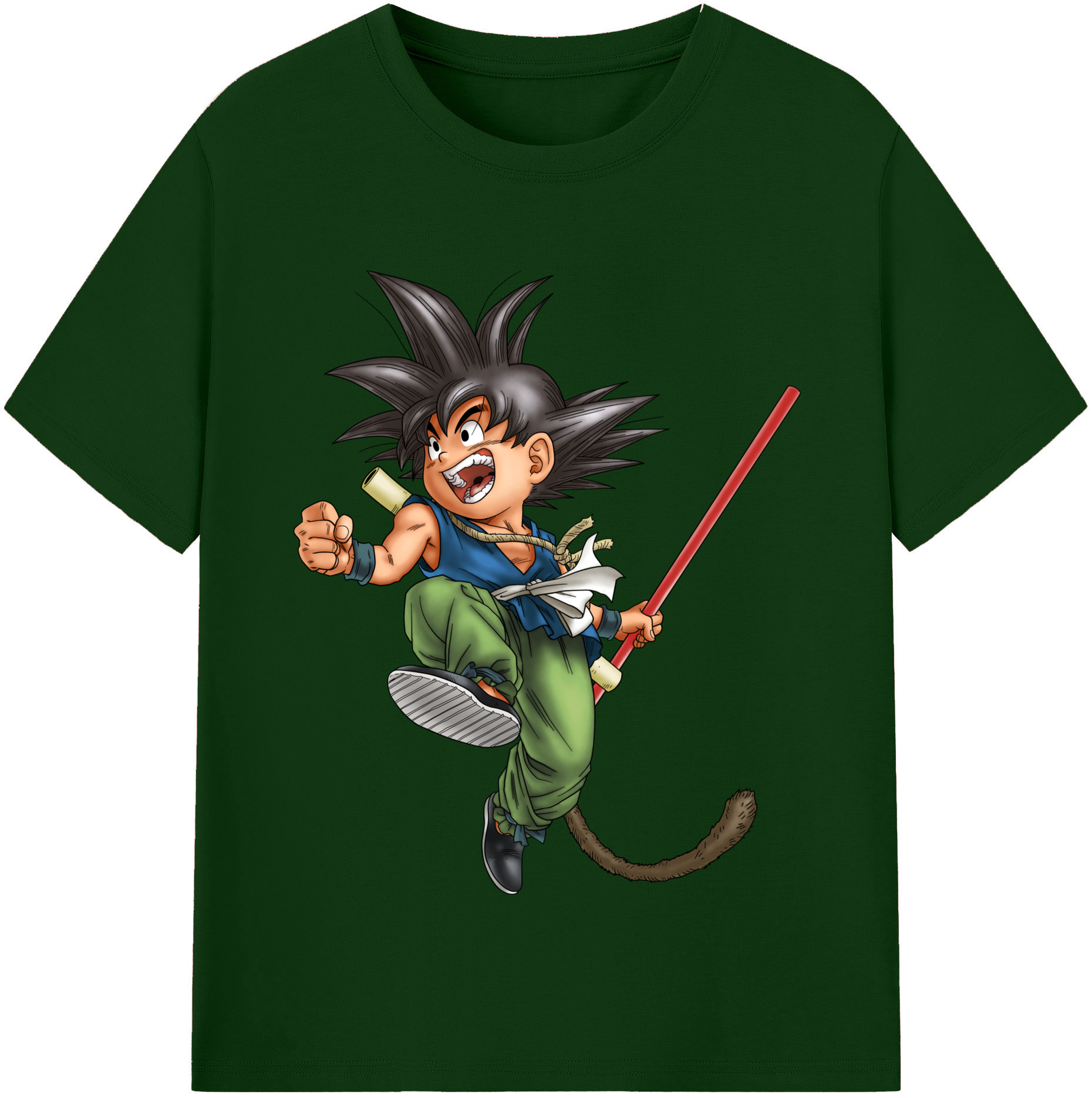 （画像用） ドラゴンボール 孫悟空（そん ごくう）Son Goku カカロット DRAGON BALL Kakarotto 綿100％半袖Tシャツ（フロントプリント）